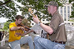 Jake Krak and Andrew Dunlap jamming