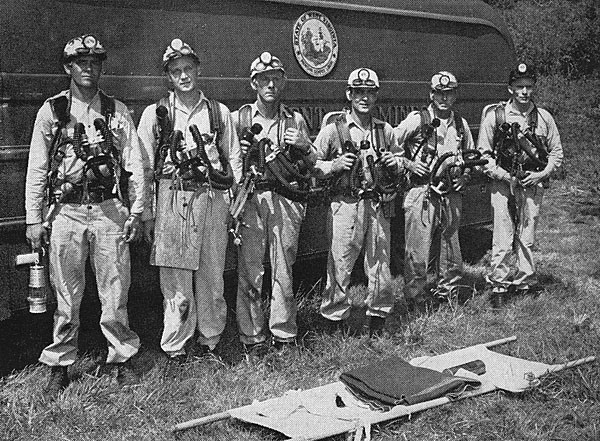 coal mine rescue team