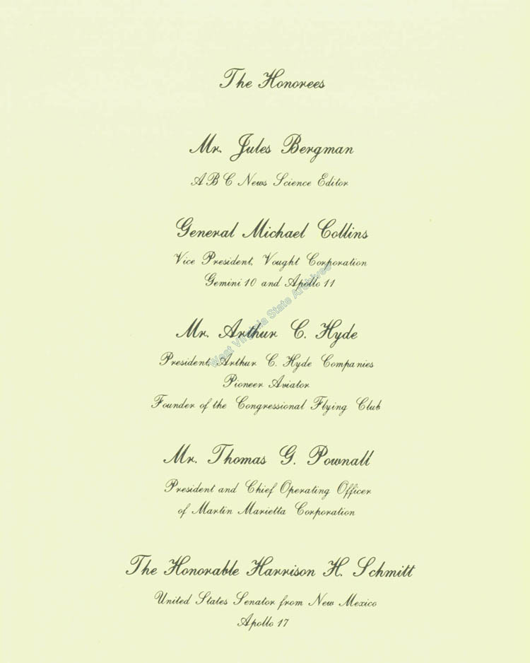 Invitation for the Second Annual Festival of Flight Honors Luncheon, Salem College, 1982. (Ms2017-016)