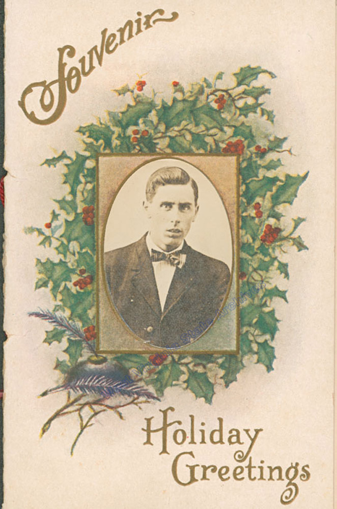 Souvenir pamphlet Holiday Greetings from Dixie School in Riverton, Pendleton County, 1917. (Ms2019-001)