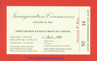 inaugural ticket