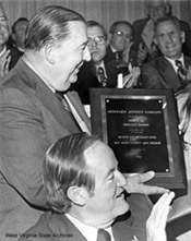 Randolph receiving plaque