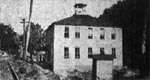 School house on Crooked Creek where much of the fighting between the Logan defenders and the
attacking miners' army took place. Huntington Advertiser, 4 September 1921