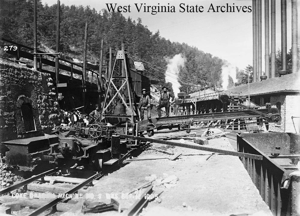 Coke drawing machine, No. 3 works, September 21, 1905. United States Steel Collection, West Virginia State Archives (318707)