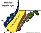 WV regions names