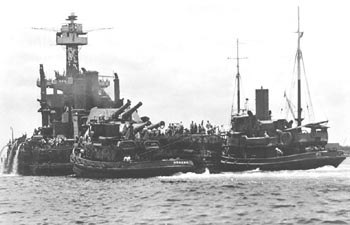 En route to No. 1 Drydock, June 9, 1942