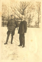 Louis Bennett Jr. with his father