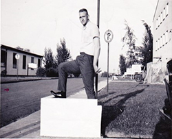 Dencil at an unknown Army post during his time as a drill instructor. Courtesy of Vietnam Veterans Memorial Fund