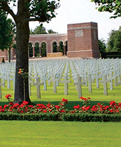 Oise-Aisne American Cemetery, Fere-en-Tardenois, France, where Sgt. Wilbur Harris is listed on the Tablets of the Missing. Courtesy of American Battle Monuments Commission