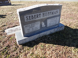 Headstone for Johnie and Anna in the Gilgal United Methodist Church Cemetery in Mount Nebo. Find A Grave photo courtesy of Cynthia Mullens