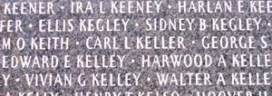 Name on Veterans Memorial