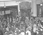 Church sanctuary during Kelley funeral