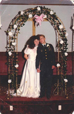 Wedding photo of Skip and Cynthia. Courtesy Cynthia Colegrove