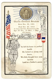 memorial card