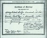 Marriage certificate