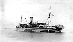 The USS <i>Tenadores</i> underway, 1918. U.S. Navy photo # NH 103627