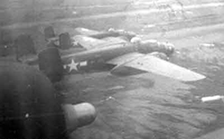 B-25J 44-29760 IN FLIGHT, c. 1945. Courtesy USAAF, 13th AF, 42nd BG, 100th BS via Mickey Beard